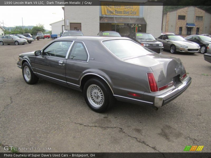Dark Titanium Metallic / Gray 1990 Lincoln Mark VII LSC
