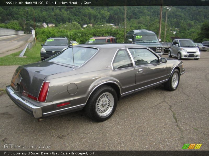 Dark Titanium Metallic / Gray 1990 Lincoln Mark VII LSC