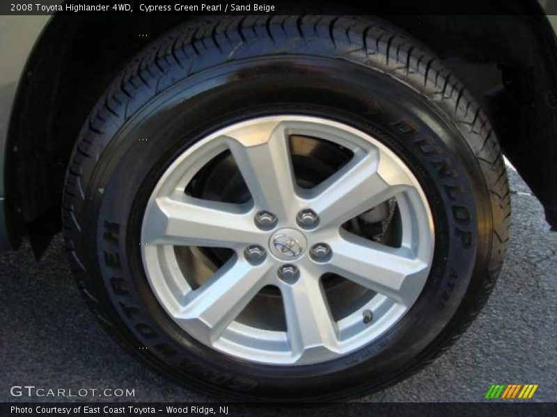 Cypress Green Pearl / Sand Beige 2008 Toyota Highlander 4WD