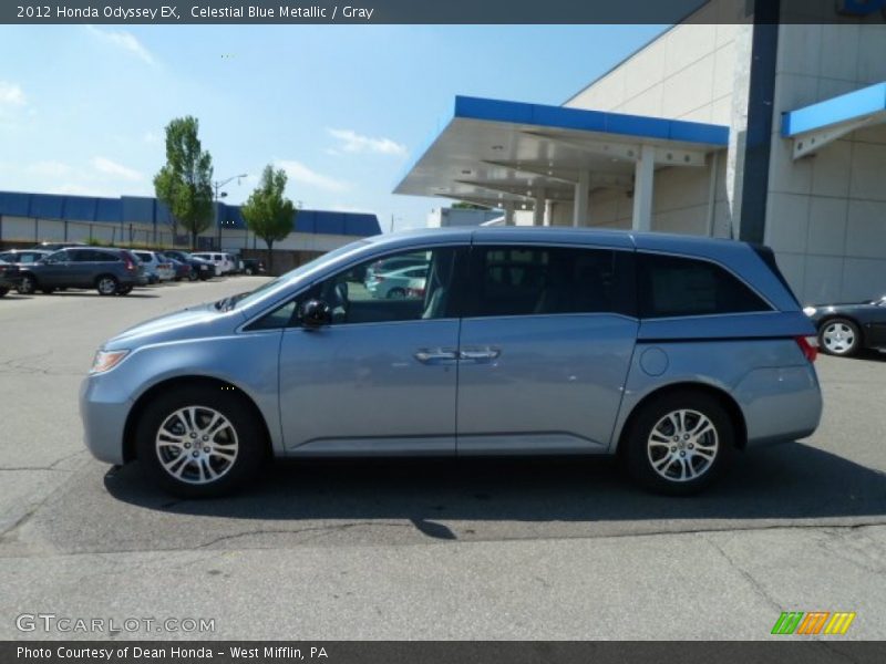 Celestial Blue Metallic / Gray 2012 Honda Odyssey EX