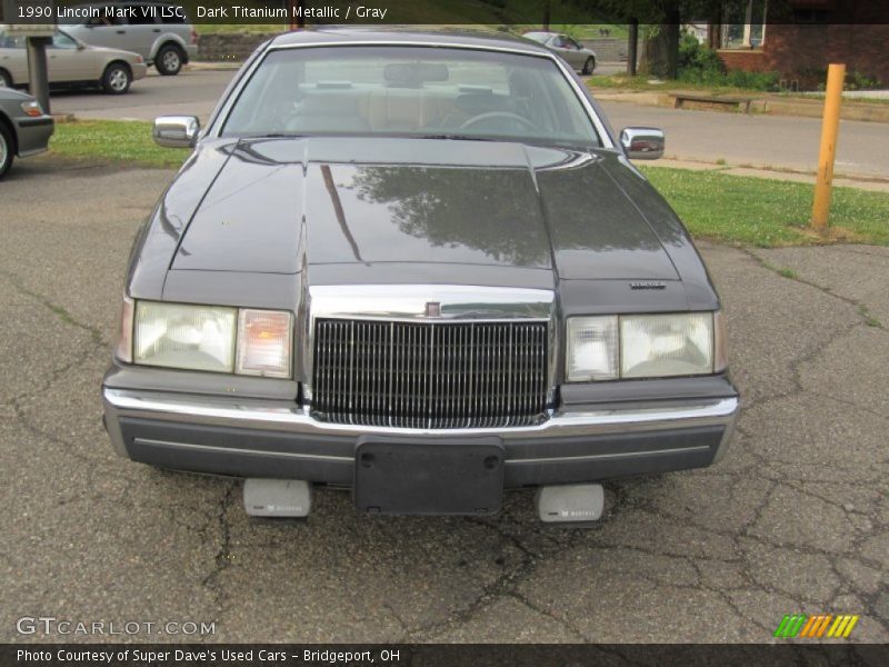 Dark Titanium Metallic / Gray 1990 Lincoln Mark VII LSC