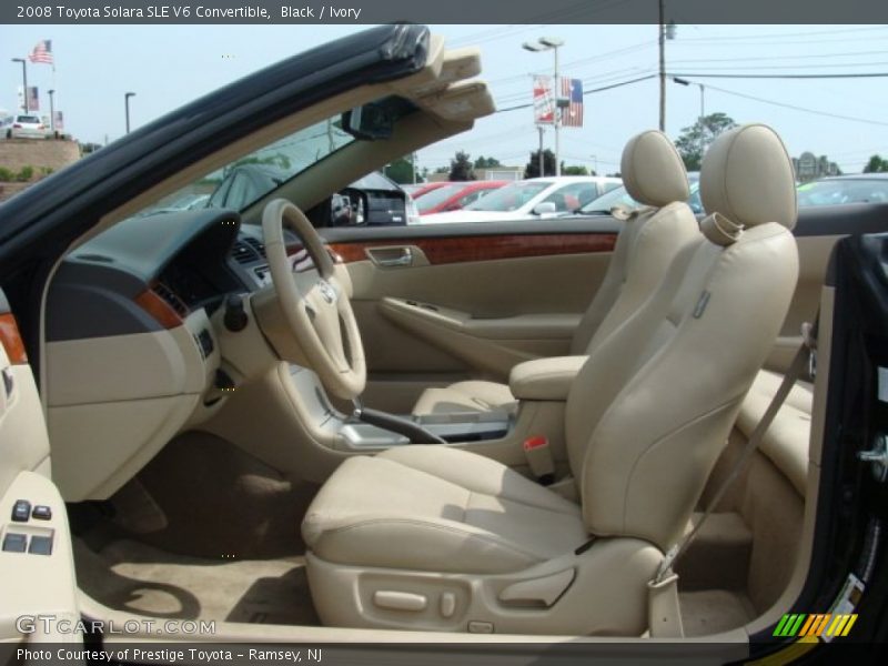 Black / Ivory 2008 Toyota Solara SLE V6 Convertible