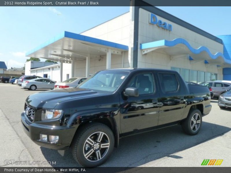 Crystal Black Pearl / Black 2012 Honda Ridgeline Sport