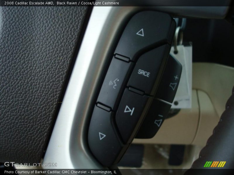 Black Raven / Cocoa/Light Cashmere 2008 Cadillac Escalade AWD
