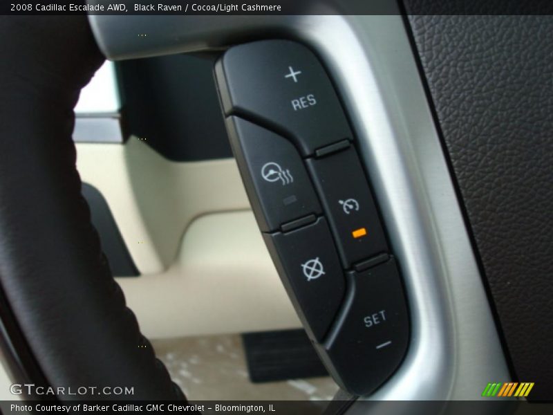 Black Raven / Cocoa/Light Cashmere 2008 Cadillac Escalade AWD