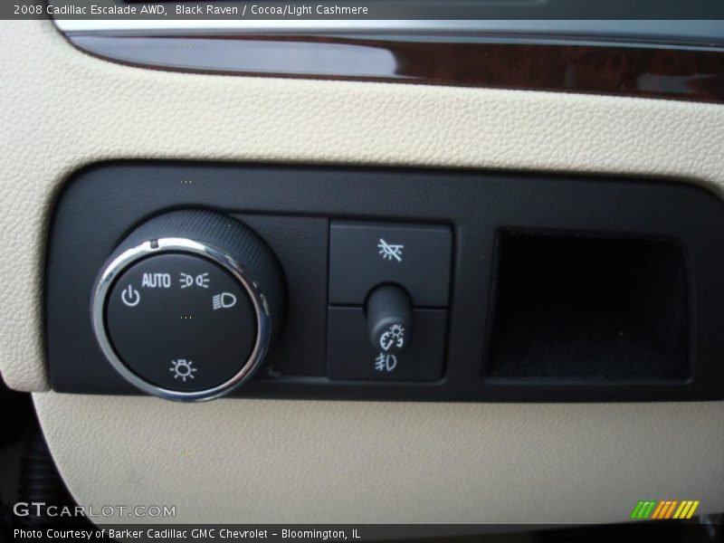 Black Raven / Cocoa/Light Cashmere 2008 Cadillac Escalade AWD