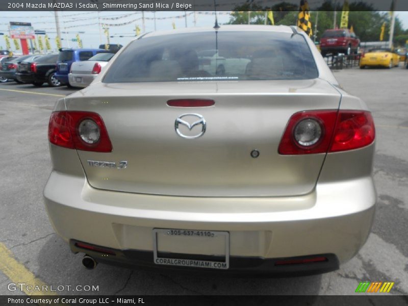 Shimmering Sand Mica / Beige 2004 Mazda MAZDA3 i Sedan