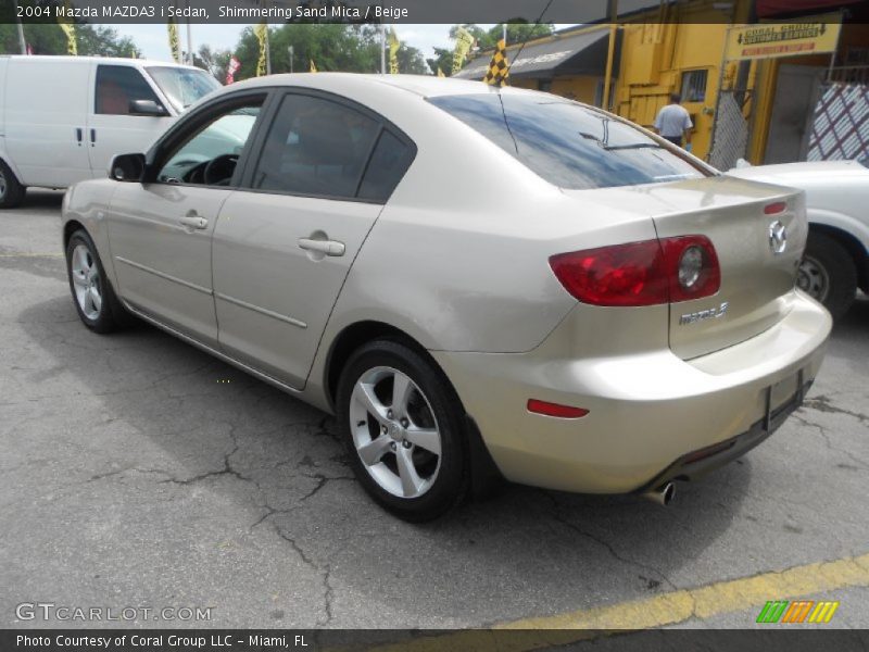 Shimmering Sand Mica / Beige 2004 Mazda MAZDA3 i Sedan