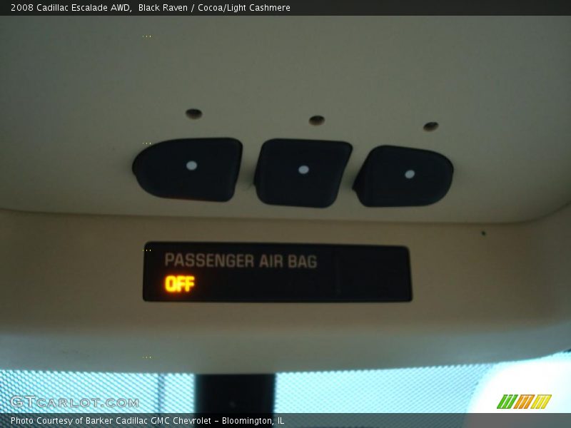 Black Raven / Cocoa/Light Cashmere 2008 Cadillac Escalade AWD