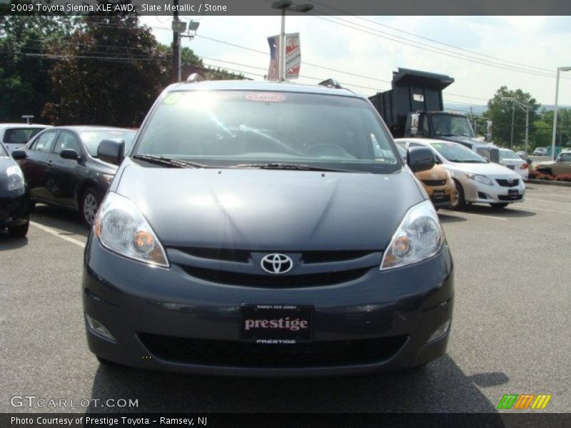Slate Metallic / Stone 2009 Toyota Sienna XLE AWD
