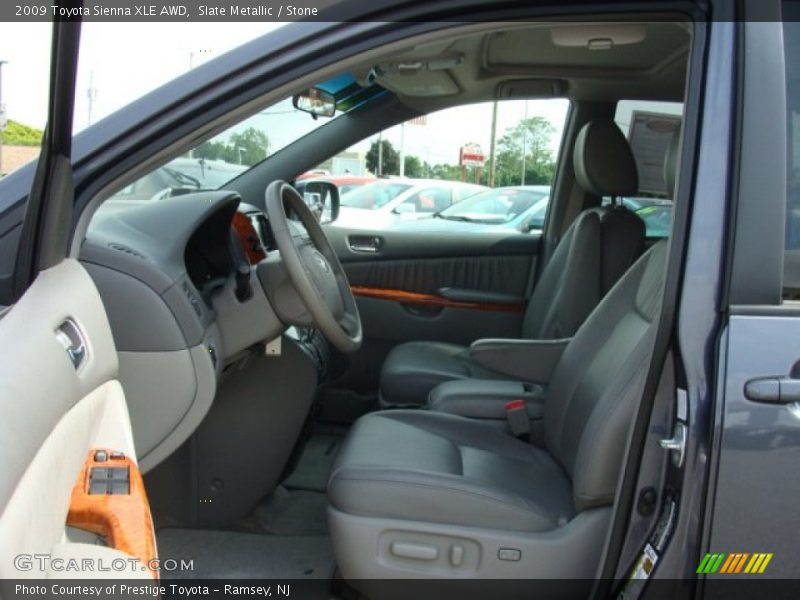 Slate Metallic / Stone 2009 Toyota Sienna XLE AWD