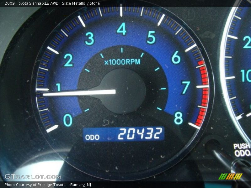 Slate Metallic / Stone 2009 Toyota Sienna XLE AWD