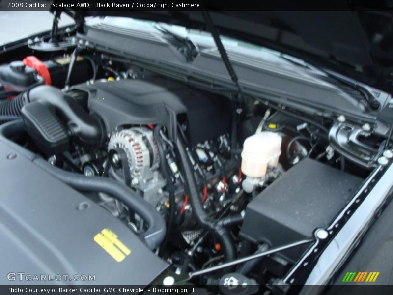 Black Raven / Cocoa/Light Cashmere 2008 Cadillac Escalade AWD