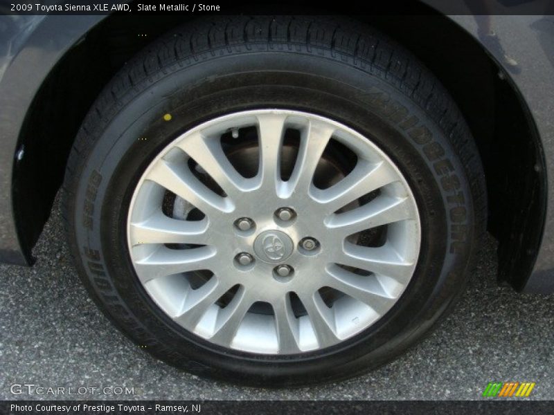 Slate Metallic / Stone 2009 Toyota Sienna XLE AWD
