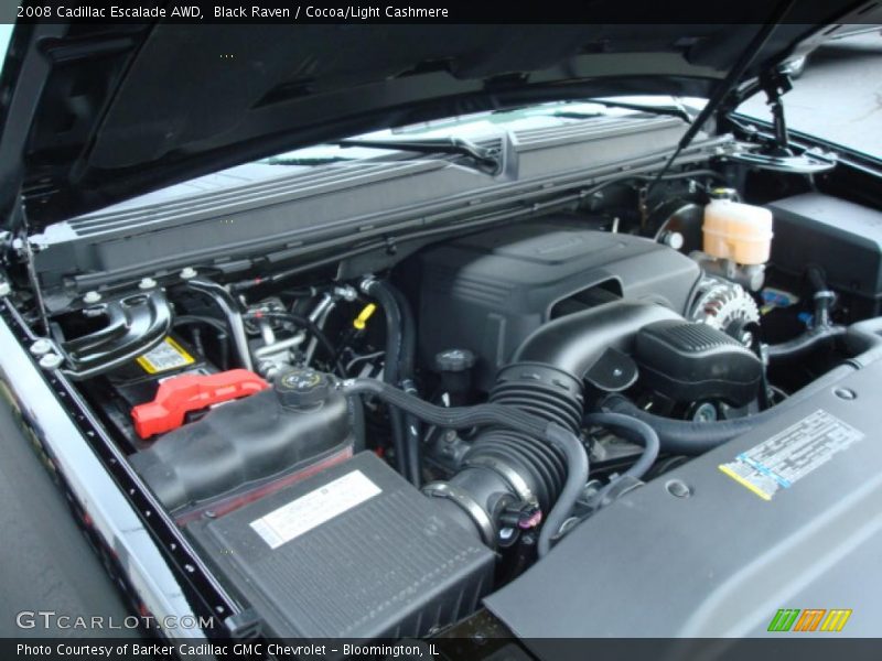 Black Raven / Cocoa/Light Cashmere 2008 Cadillac Escalade AWD