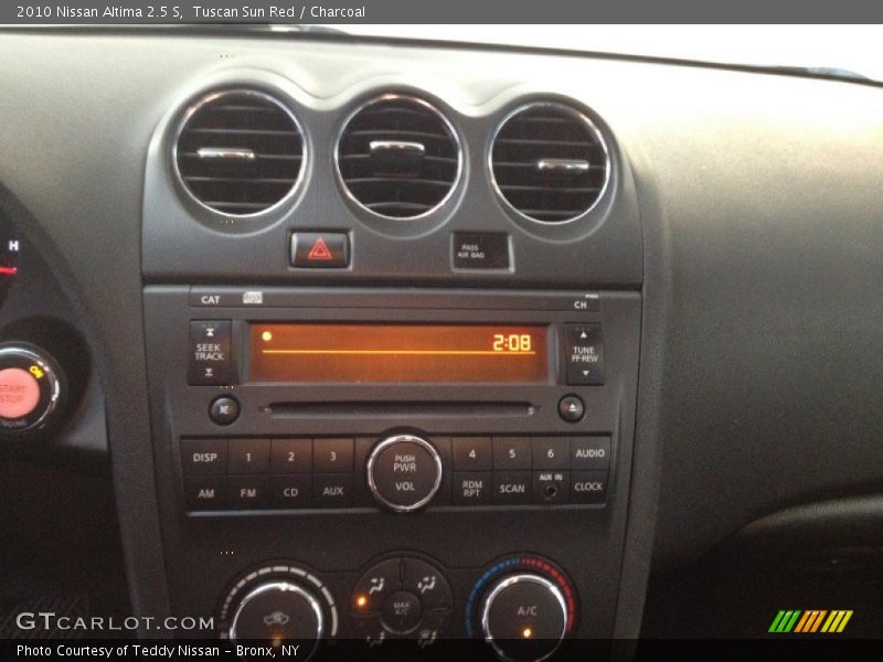 Tuscan Sun Red / Charcoal 2010 Nissan Altima 2.5 S