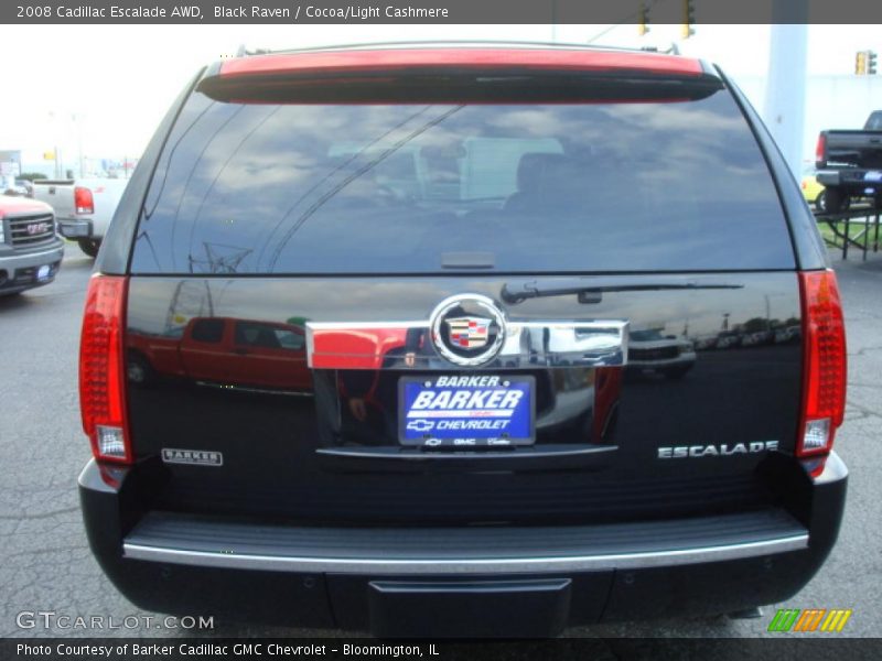 Black Raven / Cocoa/Light Cashmere 2008 Cadillac Escalade AWD