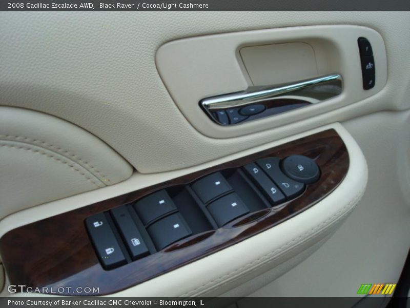 Black Raven / Cocoa/Light Cashmere 2008 Cadillac Escalade AWD