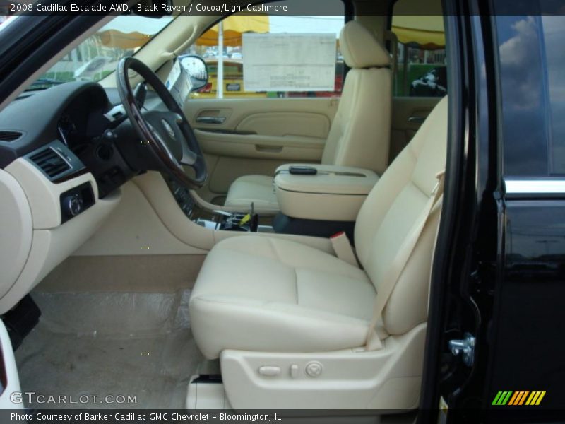 Black Raven / Cocoa/Light Cashmere 2008 Cadillac Escalade AWD