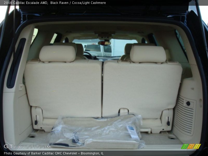 Black Raven / Cocoa/Light Cashmere 2008 Cadillac Escalade AWD