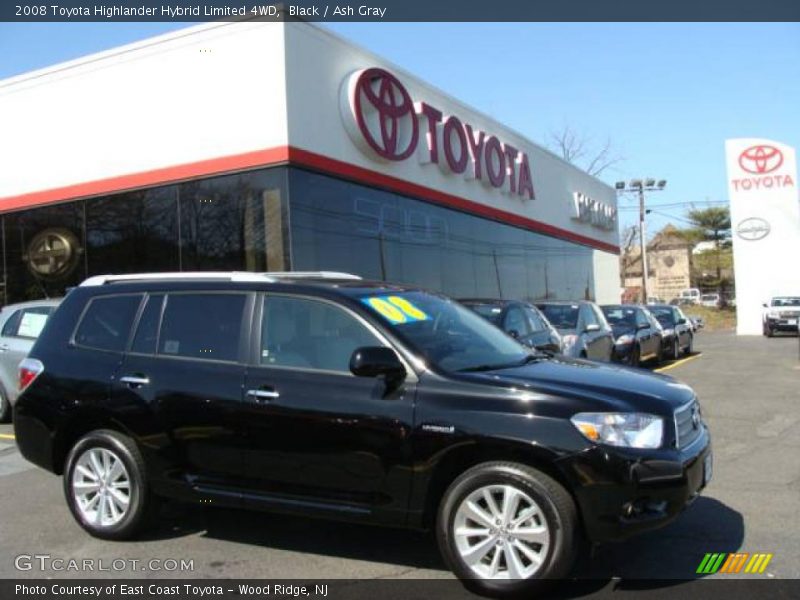 Black / Ash Gray 2008 Toyota Highlander Hybrid Limited 4WD