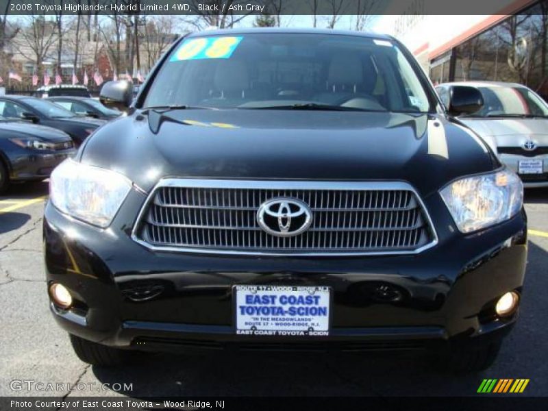 Black / Ash Gray 2008 Toyota Highlander Hybrid Limited 4WD