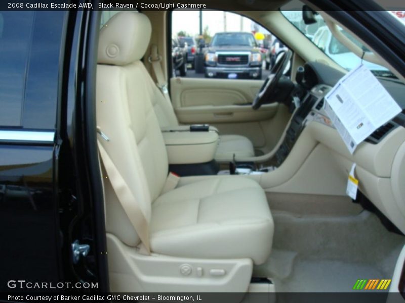 Black Raven / Cocoa/Light Cashmere 2008 Cadillac Escalade AWD
