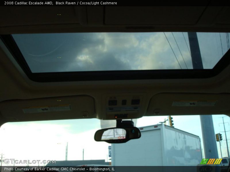 Black Raven / Cocoa/Light Cashmere 2008 Cadillac Escalade AWD