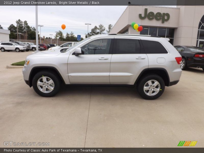 Bright Silver Metallic / Black 2012 Jeep Grand Cherokee Laredo