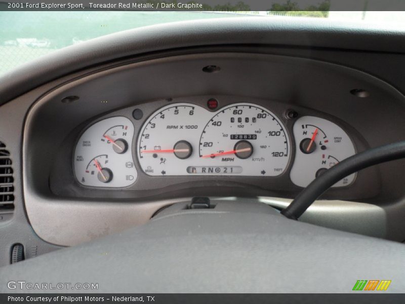 Toreador Red Metallic / Dark Graphite 2001 Ford Explorer Sport