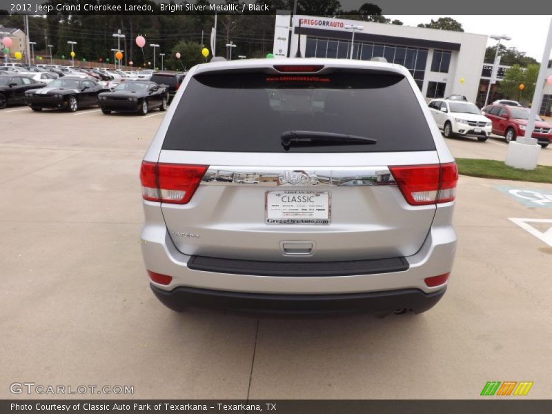 Bright Silver Metallic / Black 2012 Jeep Grand Cherokee Laredo