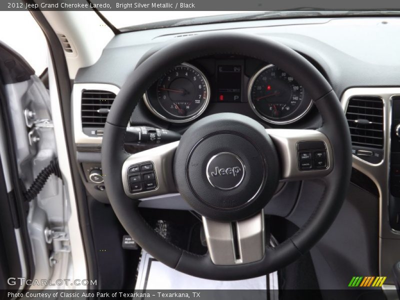 Bright Silver Metallic / Black 2012 Jeep Grand Cherokee Laredo