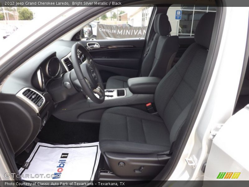 Bright Silver Metallic / Black 2012 Jeep Grand Cherokee Laredo