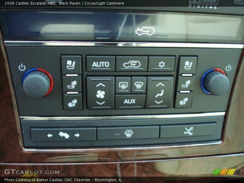 Black Raven / Cocoa/Light Cashmere 2008 Cadillac Escalade AWD
