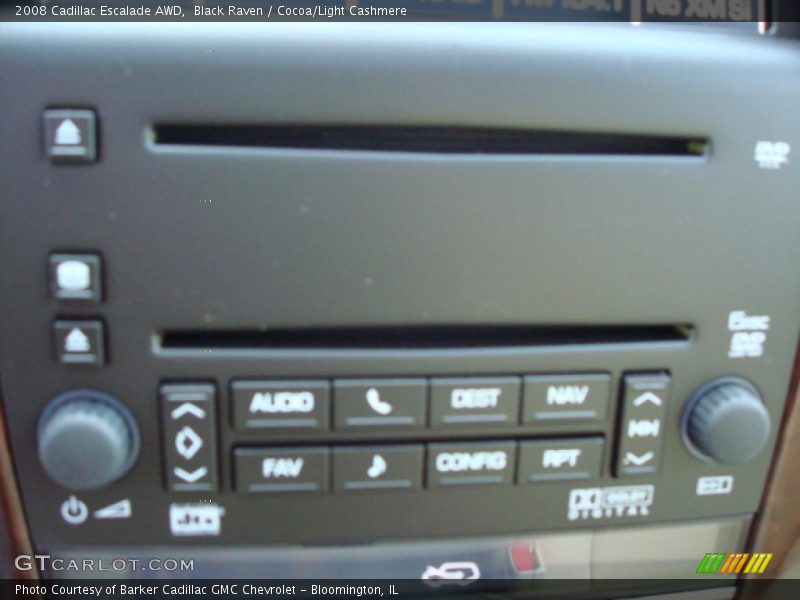 Black Raven / Cocoa/Light Cashmere 2008 Cadillac Escalade AWD