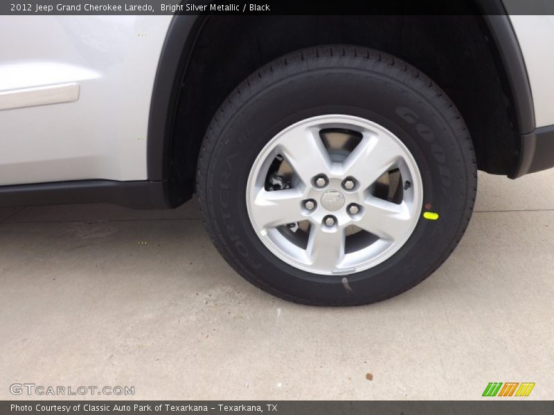 Bright Silver Metallic / Black 2012 Jeep Grand Cherokee Laredo