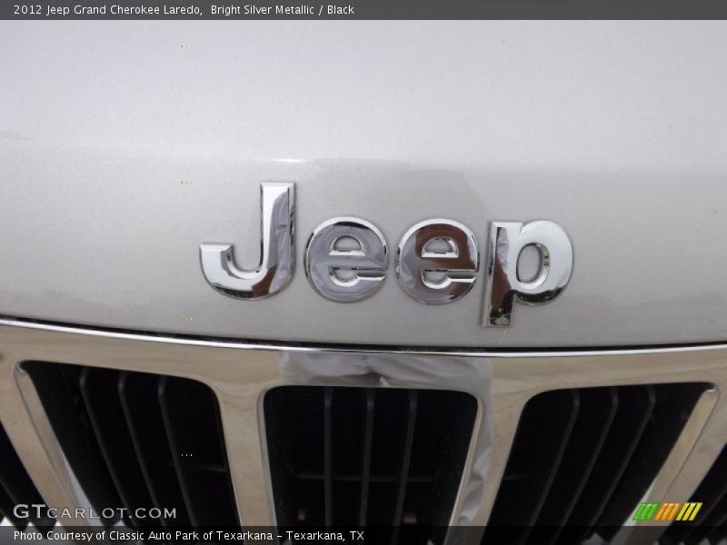 Bright Silver Metallic / Black 2012 Jeep Grand Cherokee Laredo