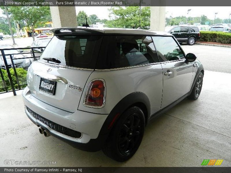 Pure Silver Metallic / Black/Rooster Red 2009 Mini Cooper S Hardtop
