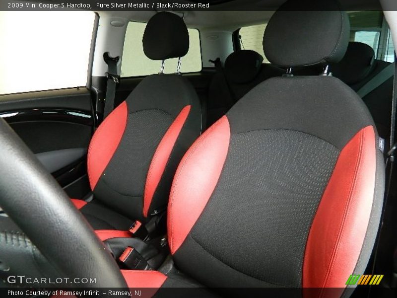  2009 Cooper S Hardtop Black/Rooster Red Interior