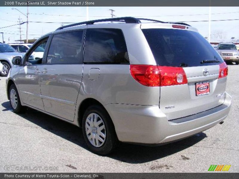 Silver Shadow Pearl / Stone 2008 Toyota Sienna LE