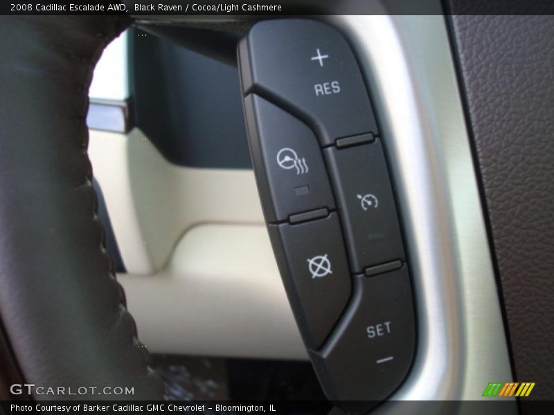 Black Raven / Cocoa/Light Cashmere 2008 Cadillac Escalade AWD