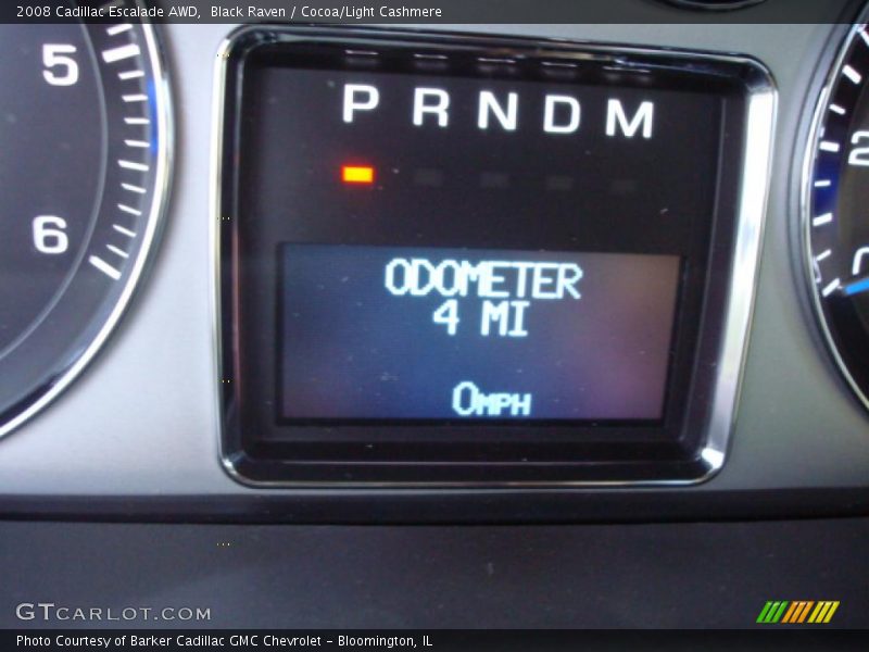 Black Raven / Cocoa/Light Cashmere 2008 Cadillac Escalade AWD