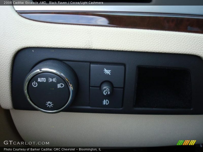 Black Raven / Cocoa/Light Cashmere 2008 Cadillac Escalade AWD