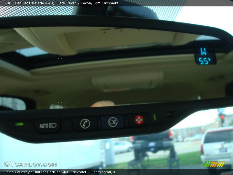 Black Raven / Cocoa/Light Cashmere 2008 Cadillac Escalade AWD