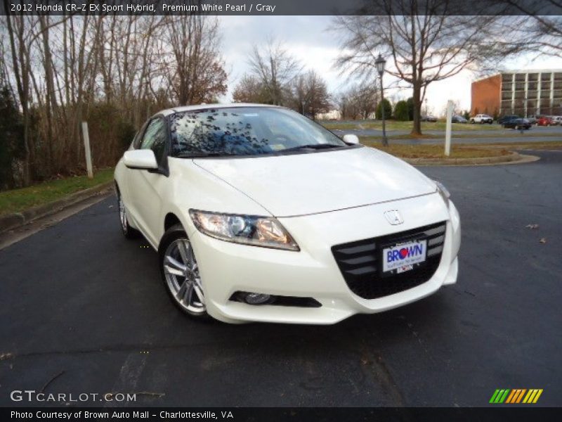 Premium White Pearl / Gray 2012 Honda CR-Z EX Sport Hybrid