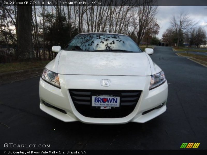 Premium White Pearl / Gray 2012 Honda CR-Z EX Sport Hybrid