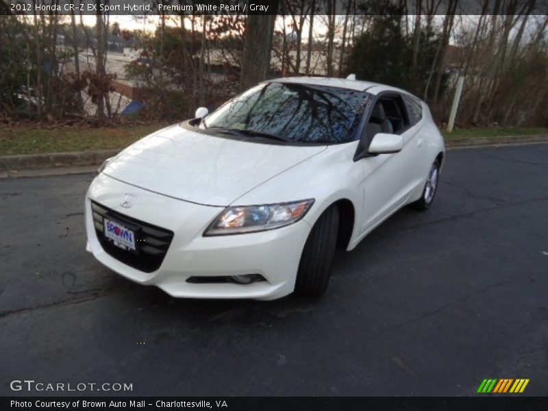 Premium White Pearl / Gray 2012 Honda CR-Z EX Sport Hybrid