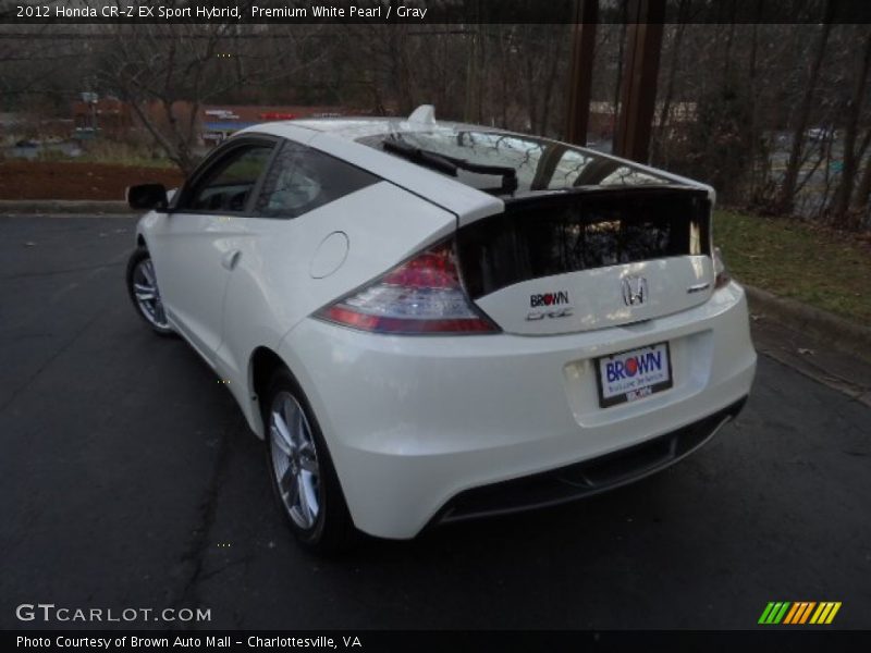 Premium White Pearl / Gray 2012 Honda CR-Z EX Sport Hybrid
