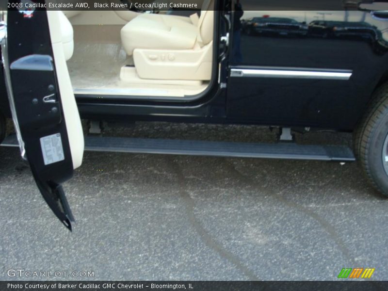 Black Raven / Cocoa/Light Cashmere 2008 Cadillac Escalade AWD
