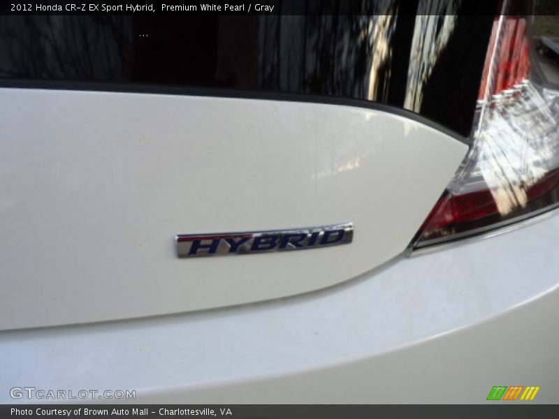 Premium White Pearl / Gray 2012 Honda CR-Z EX Sport Hybrid